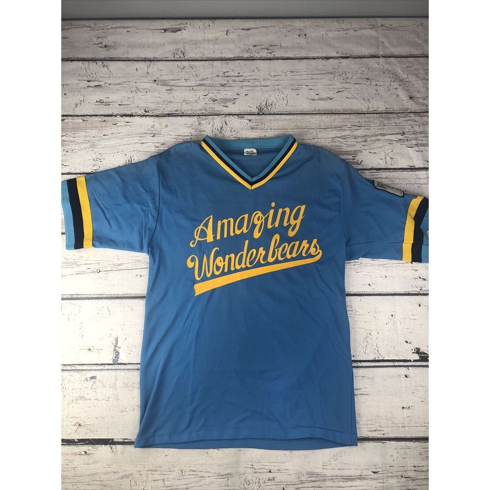 Vintage Don‎ Alleson Amazing Wonderbears Jersey Mens Large Blue Baseball Disney - Picture 2 of 13